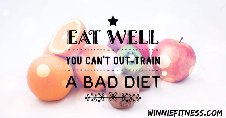 you can't out-train a bad diet